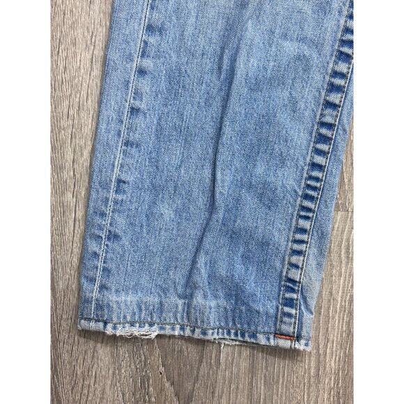 True Religion Jeans Men's Size 34 Wide Leg Embroidered Pockets Denim Blue - Picture 8 of 12